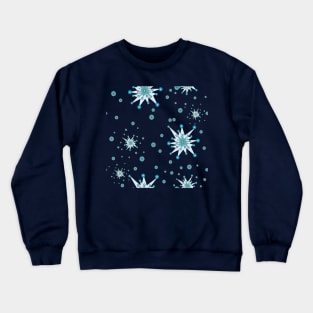 Blue Stars Dots Crewneck Sweatshirt